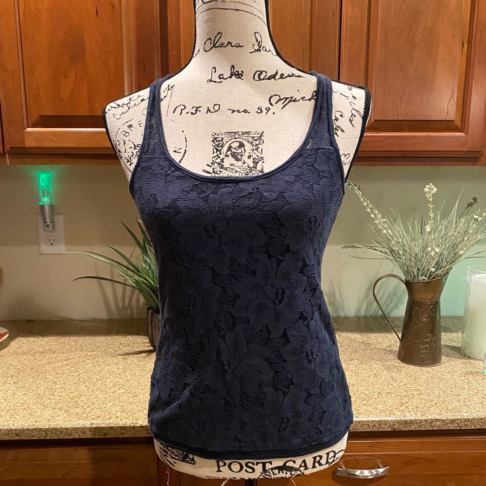 HOLLISTER racer back lace top